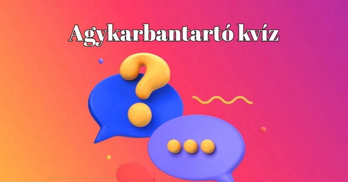 Ezt a pár perces kvízt hiba lenne kihagynod. Szerezz pontokat!
