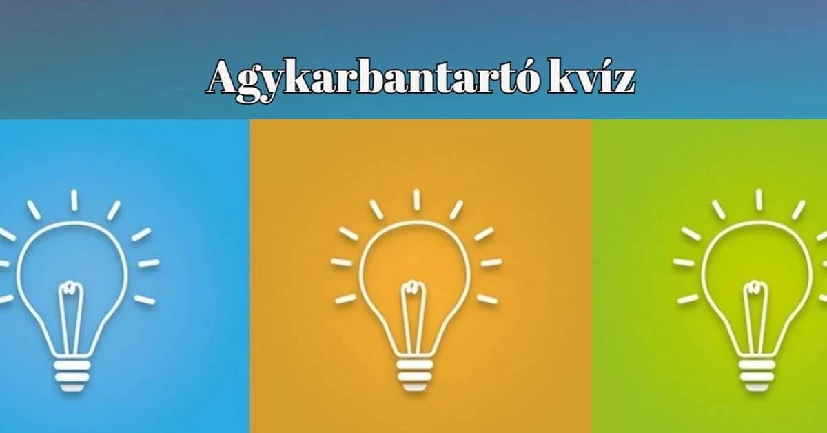 Napi kvíz: Dolgozzanak az agytekervények