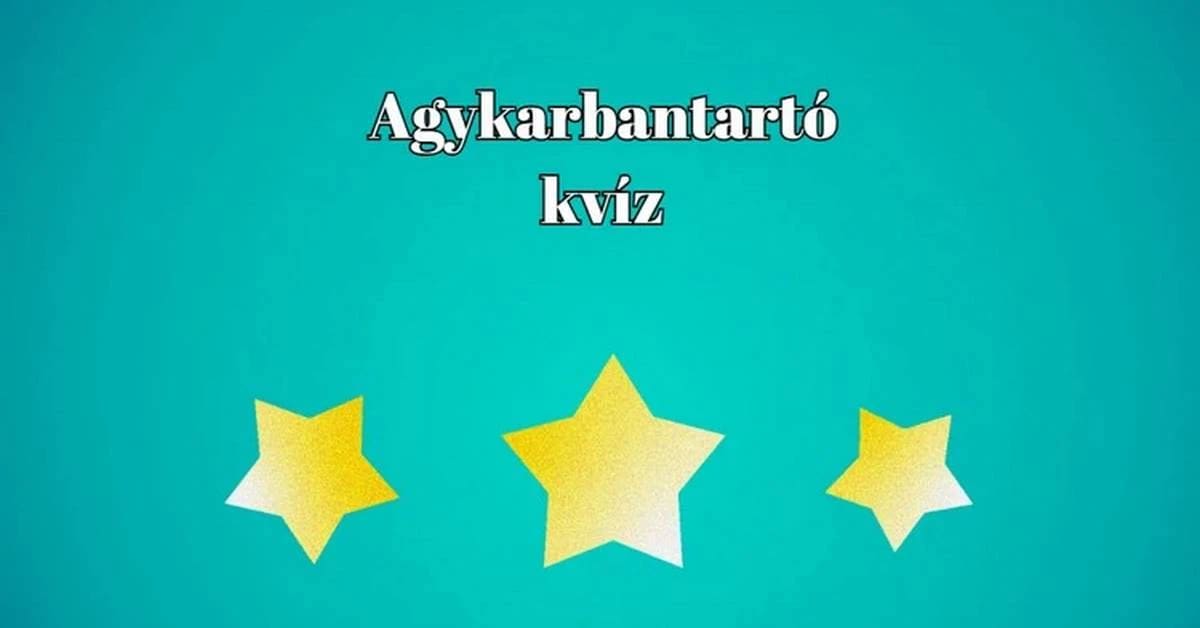 Napi kvíz - Egy kis szellemi torna az agykarbantartó sorozatból