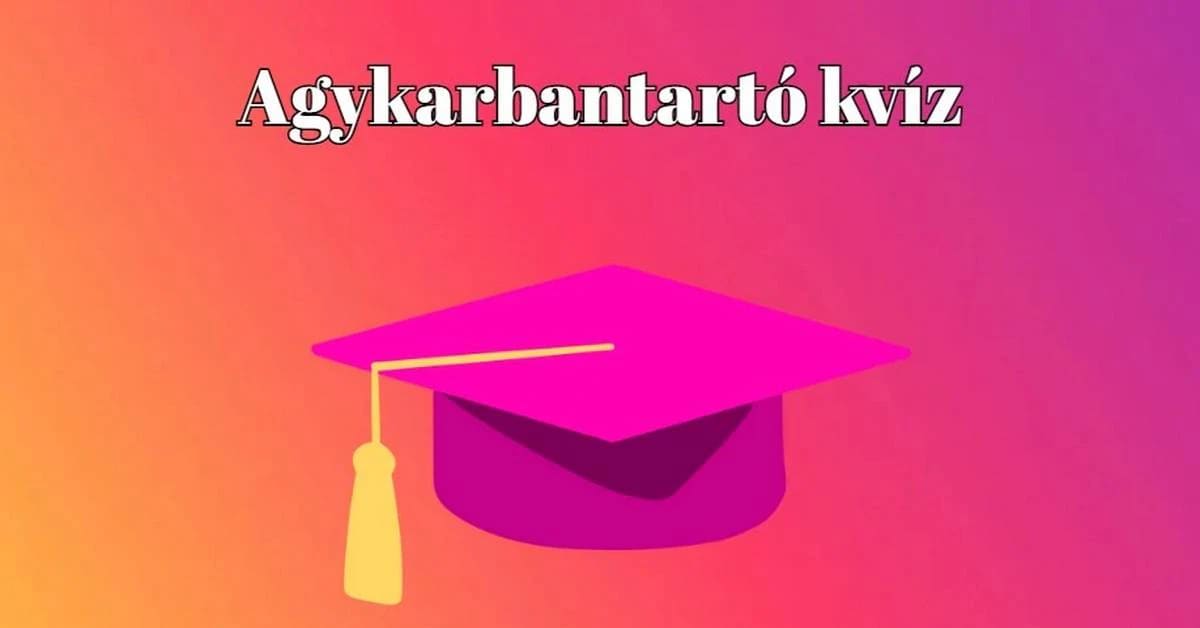 Nyolc pontot is szerezhetsz ezzel a napi kvízzel - És persze néhány könnyed percet is